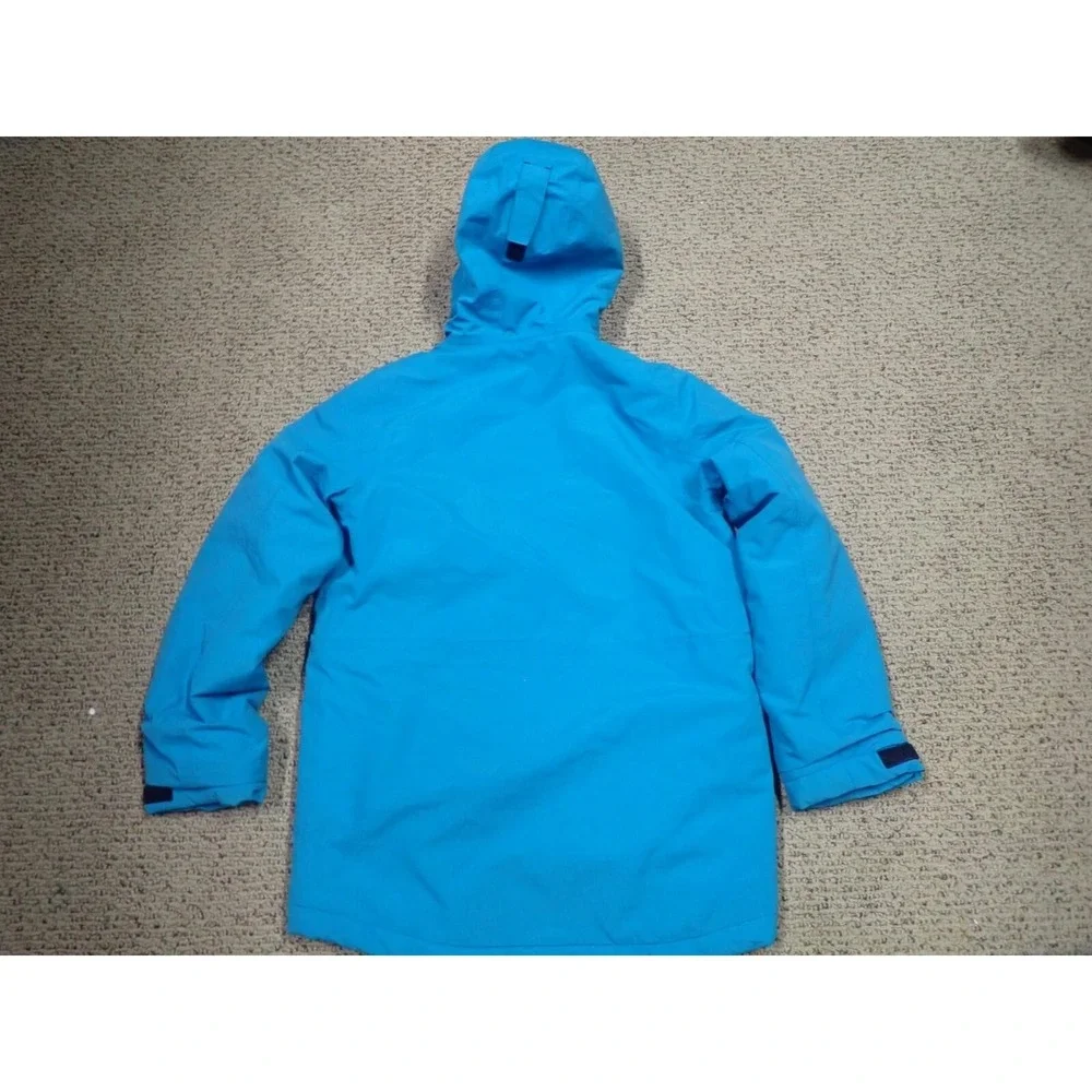 Lands' End Winter Parka Girls Size Medium‎ 10/12 Blue Excellent Insulated Hooded